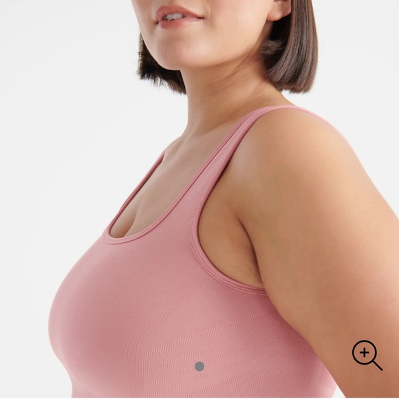 Knix Good to Go Seamless Crop Tank - M Ltd Edition Pink Sorbet - Picture 1 of 4